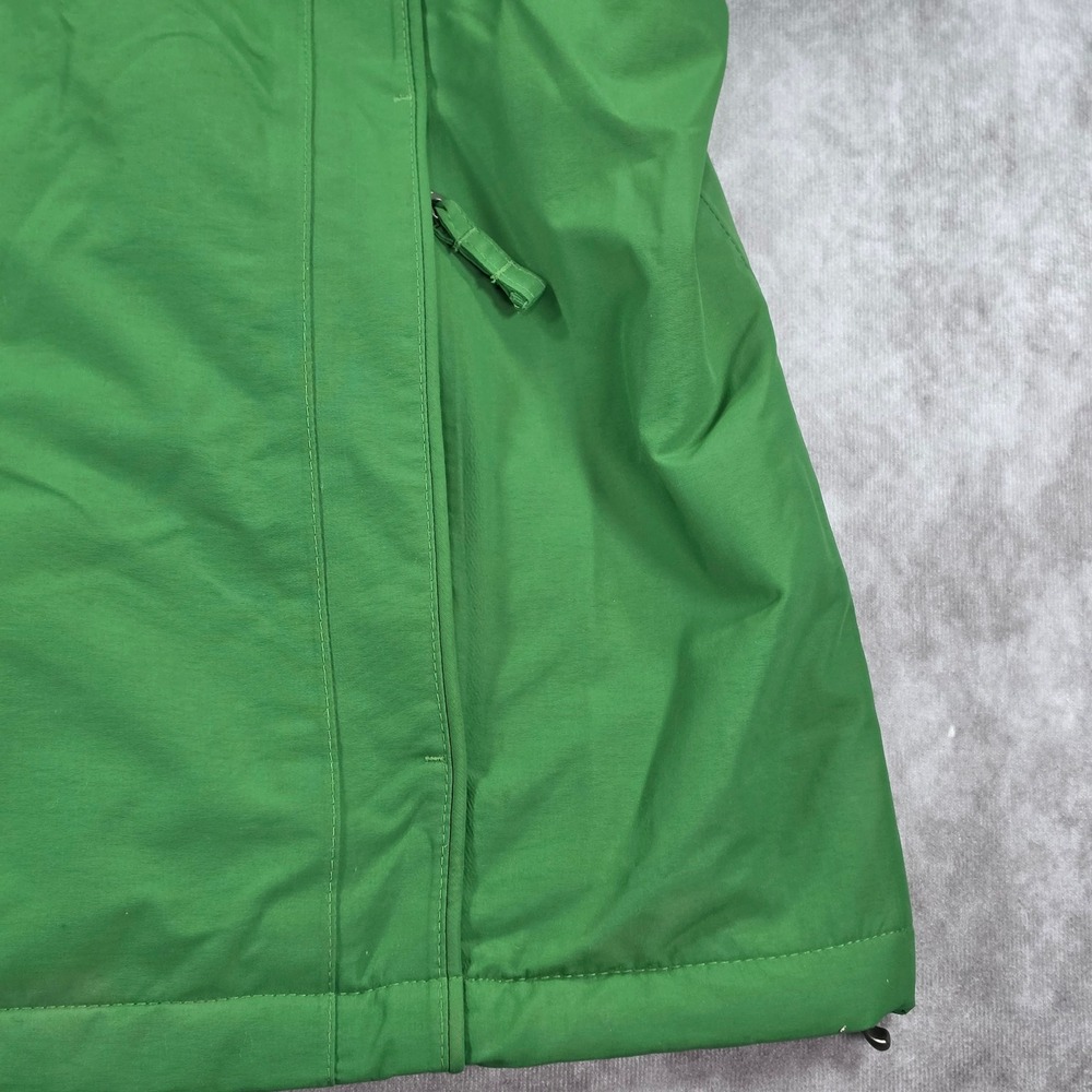 Lands End Squall Jacket Kids L 14-16 Green Good Waterproof Fleece Lined Hooded - Picture 8 of 16